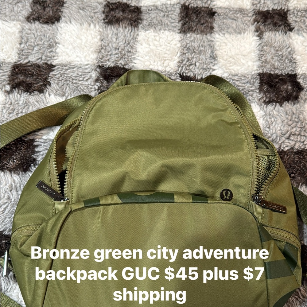 lululemon athletica Olive Green Backpack